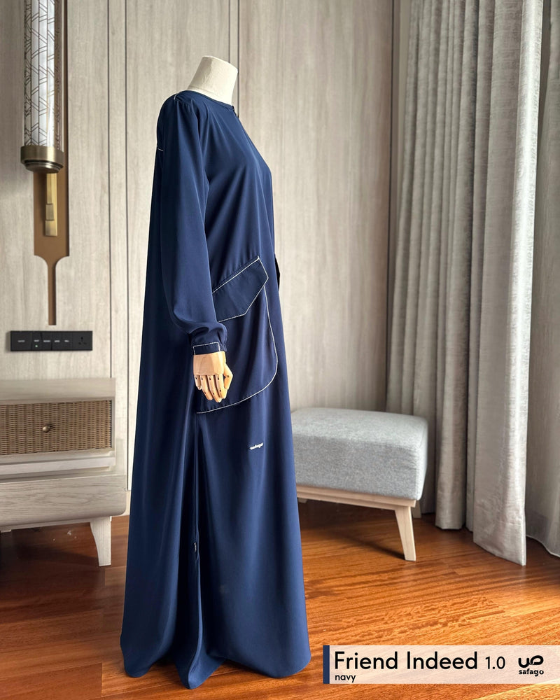 Friend Indeed 1.0 Safago Silver Gamis Navy - 20