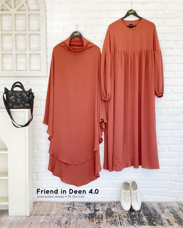 Friend in Deen 4.0 Safago Black Gamis Brick (gamis only)