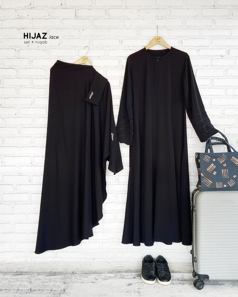 Hijaz Lace Set Black (niqab dijual terpisah) - 20