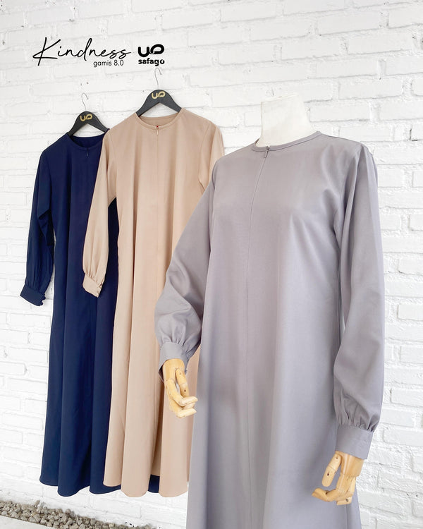 Kindness Gamis 8.0 Shafa Silver Gray Icy- 20