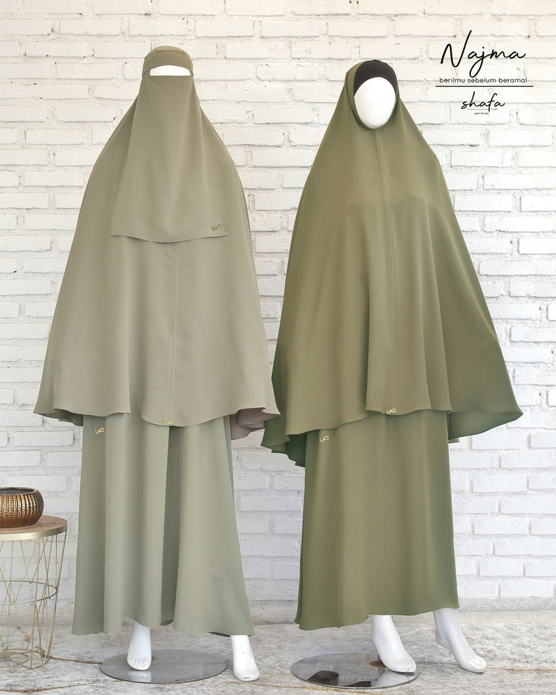 Najma Set Chive (niqab dijual terpisah) - 20