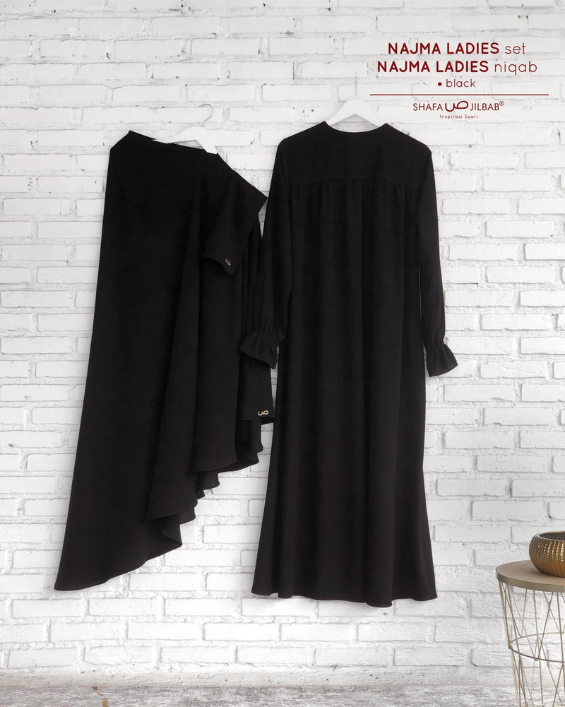Najma Ladies Set Black (niqab dijual terpisah) - 20