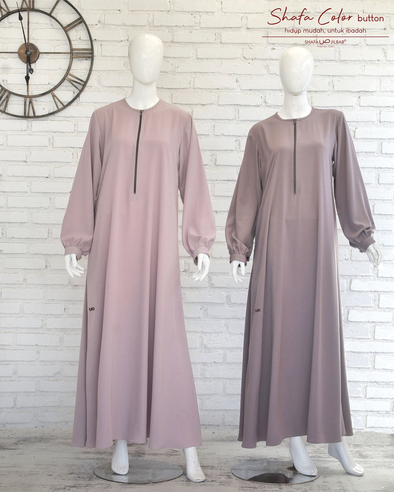 ShafaColor Gamis Button Oat JUNI23 (gamis only) - 20