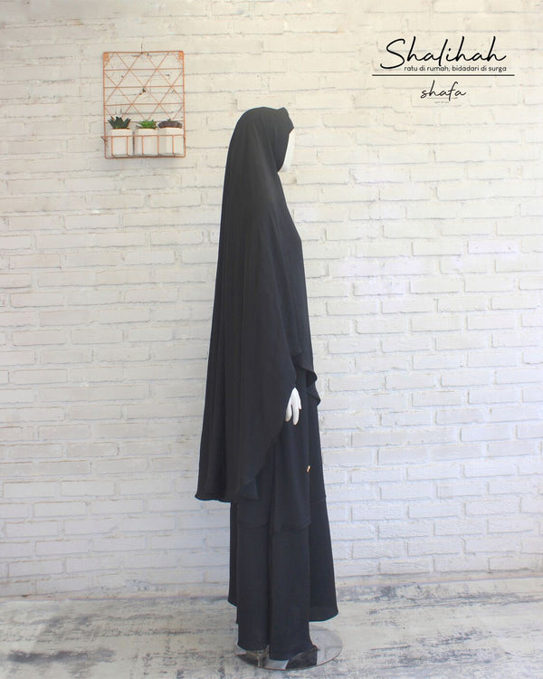 Shalihah Set Black (niqab dijual terpisah) - 20